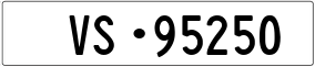 Trailer License Plate